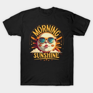 Morning Sunshine - Retro Sun character T-Shirt